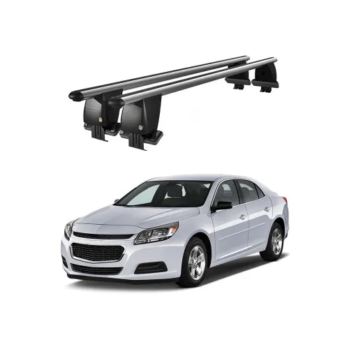 Bare transversale portbagaj auto aluminiu compatibile plafon neted Chevrolet Malibu VIII 2012-2016 argintii sau negre Kit-109
