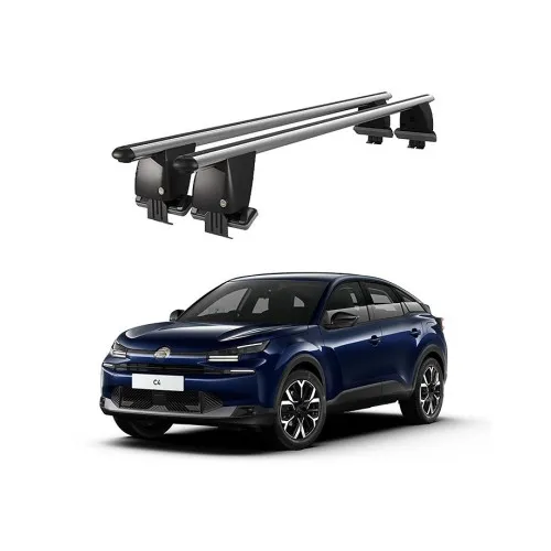 Bare transversale portbagaj auto aluminiu compatibile plafon neted Citroen C4 Mk3 2020-> argintii sau negre Kit-105