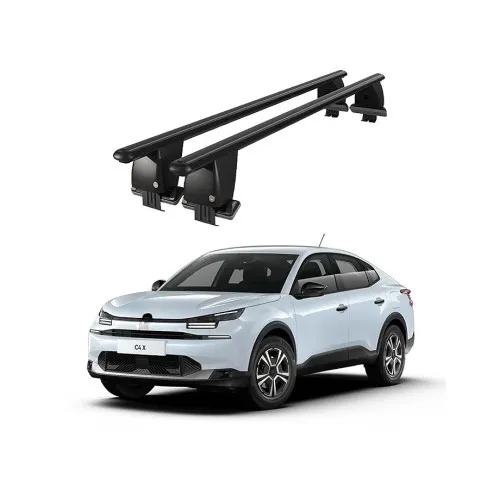 Bare transversale portbagaj auto aluminiu compatibile plafon neted Citroen C4X E C4X E43 2022-> argintii sau negre Kit-105 — imaginea 2