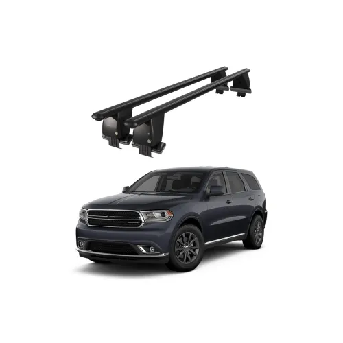 Bare transversale portbagaj auto aluminiu compatibile plafon neted Dodge Durango III 2011-> argintii sau negre Kit-108 — imaginea 2