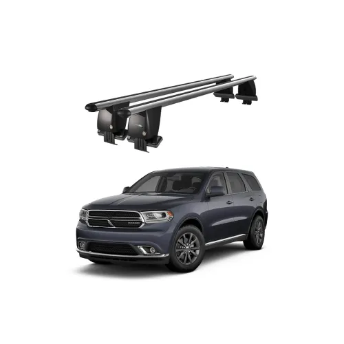 Bare transversale portbagaj auto aluminiu compatibile plafon neted Dodge Durango III 2011-> argintii sau negre Kit-108