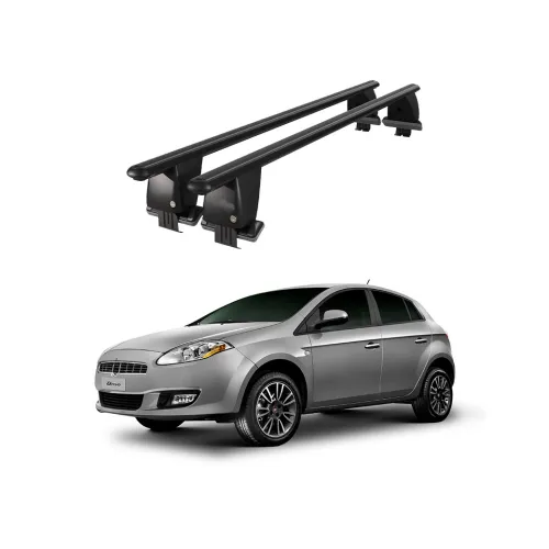 Bare transversale portbagaj auto aluminiu compatibile plafon neted Fiat Bravo 2007-2014 argintii sau negre Kit-103 — imaginea 2