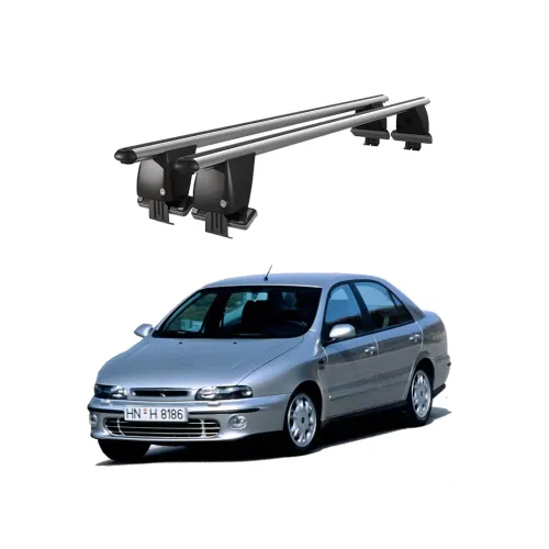 Bare transversale portbagaj auto aluminiu compatibile plafon neted Fiat Marea 1996-2003 argintii sau negre Kit-102