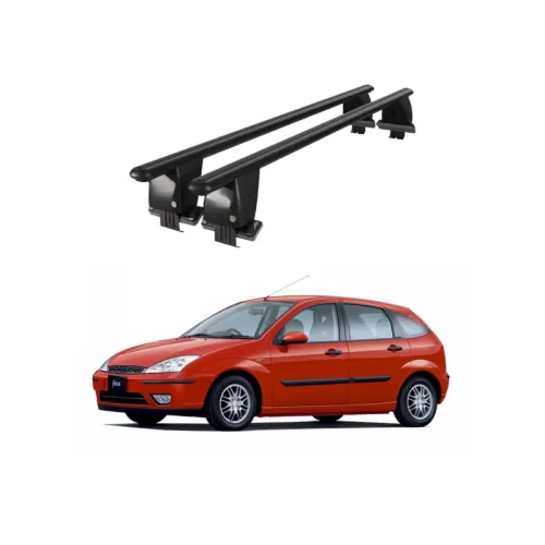Bare transversale portbagaj auto aluminiu compatibile plafon neted Ford Focus I Combi 1998-2005 argintii sau negre Kit-101 — imaginea 2