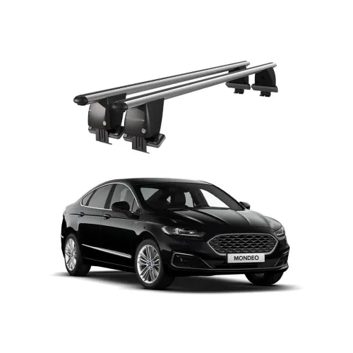Bare transversale portbagaj auto aluminiu compatibile plafon neted Ford Mondeo 2014-> argintii sau negre Kit-101