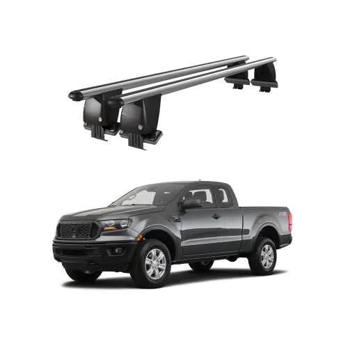 Bare transversale portbagaj auto aluminiu compatibile plafon neted Ford Ranger 2011-> argintii sau negre Kit-108