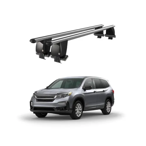Bare transversale portbagaj auto aluminiu compatibile plafon neted Honda Pilot III 2016-> argintii sau negre Kit-108
