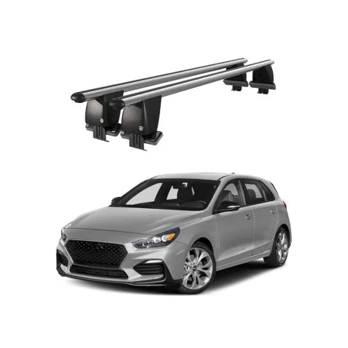 Bare transversale portbagaj auto aluminiu compatibile plafon neted Hyundai Elantra GT PD 2017-> argintii sau negre Kit-102