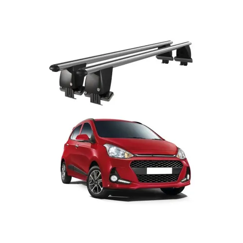 Bare transversale portbagaj auto aluminiu compatibile plafon neted Hyundai i10 IA 2017-2019 argintii sau negre Kit-108