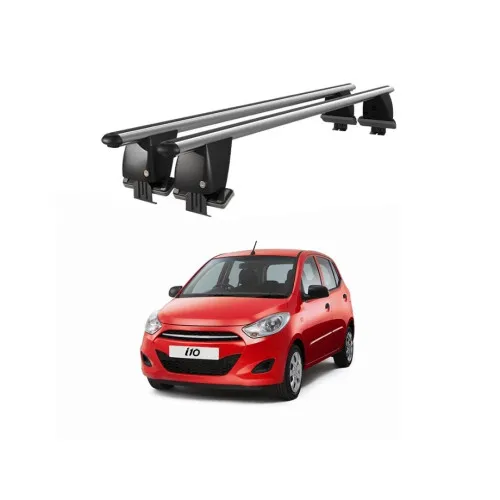 Bare transversale portbagaj auto aluminiu compatibile plafon neted Hyundai i10 IA 2013-2017 argintii sau negre Kit-108