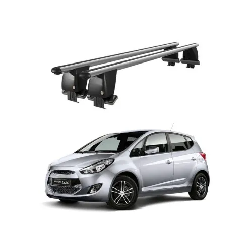 Bare transversale portbagaj auto aluminiu compatibile plafon neted Hyundai ix20 2010-> argintii sau negre Kit-108