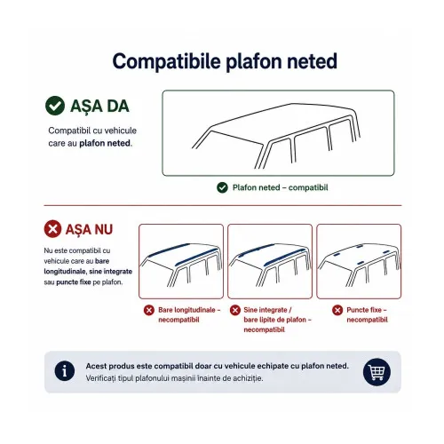 Bare transversale portbagaj auto aluminiu compatibile plafon neted Hyundai Santa Fe DM NC 2012-2018 argintii sau negre Kit-103 — imaginea 5