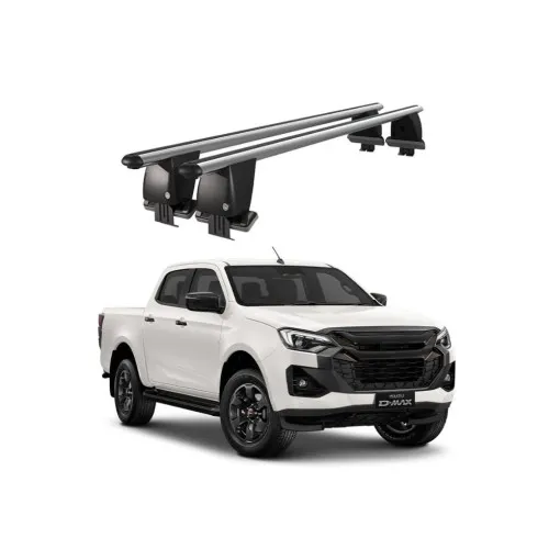 Bare transversale portbagaj auto aluminiu compatibile plafon neted Isuzu D-Max 2019-> argintii sau negre Kit-101