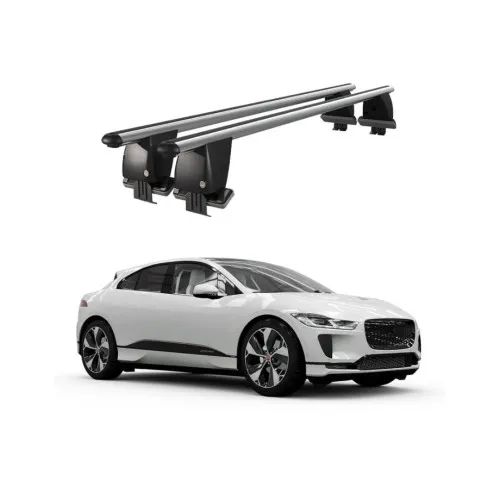 Bare transversale portbagaj auto aluminiu compatibile plafon neted Jaguar I-Pace 2018-> argintii sau negre Kit-101