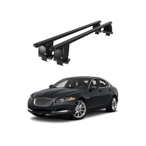 Bare transversale portbagaj auto aluminiu compatibile plafon neted Jaguar XF X250 2008-2015 argintii sau negre Kit-101 — imaginea 2