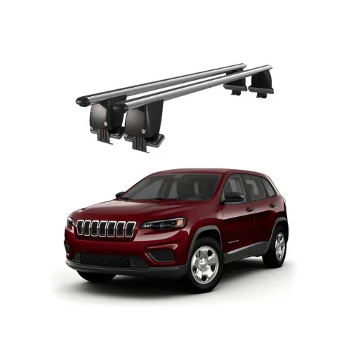 Bare transversale portbagaj auto aluminiu compatibile plafon neted Jeep Cherokee KL 2014-> argintii sau negre Kit-103