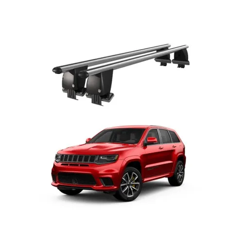Bare transversale portbagaj auto aluminiu compatibile plafon neted Jeep Grand Cherokee WK2 2010-> argintii sau negre Kit-108