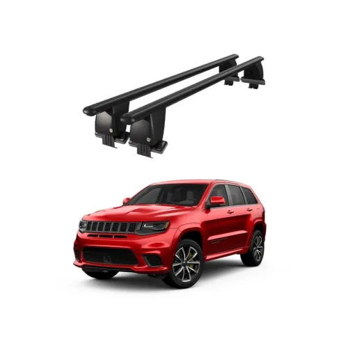 Bare transversale portbagaj auto aluminiu compatibile plafon neted Jeep Grand Cherokee WK2 2010-> argintii sau negre Kit-108 — imaginea 2
