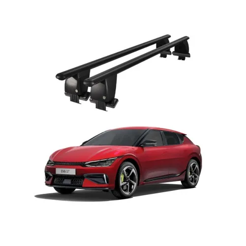 Bare transversale portbagaj auto aluminiu compatibile plafon neted Kia EV6 2021-> argintii sau negre Kit-103 — imaginea 2