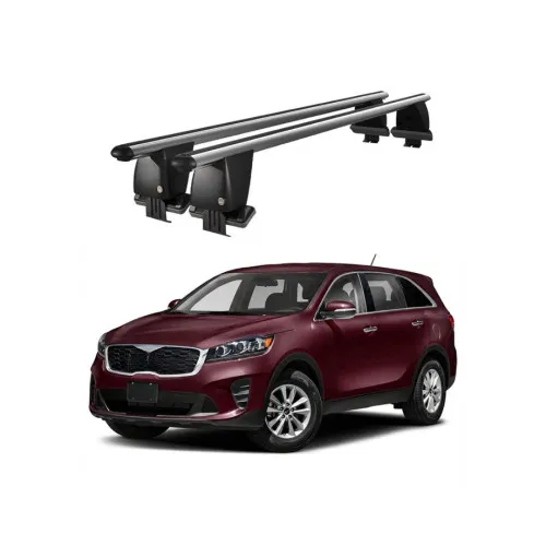 Bare transversale portbagaj auto aluminiu compatibile plafon neted Kia Sorento UM 2019-2020 argintii sau negre Kit-102