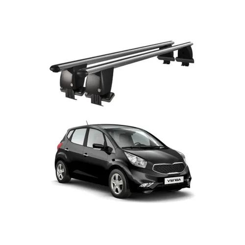 Bare transversale portbagaj auto aluminiu compatibile plafon neted Kia Venga 2014-> argintii sau negre Kit-102