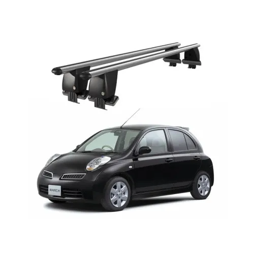 Bare transversale portbagaj auto aluminiu compatibile plafon neted Nissan Note Versa 2004-2012 argintii sau negre Kit-108