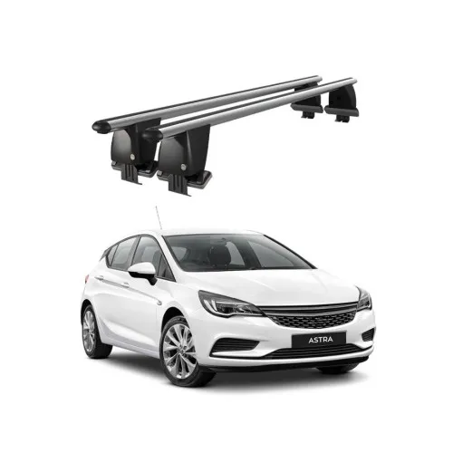 Bare transversale portbagaj auto aluminiu compatibile plafon neted Opel Astra K 2016-2021 argintii sau negre Kit-104