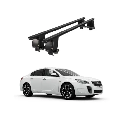 Bare transversale portbagaj auto aluminiu compatibile plafon neted Opel Insignia 2009-2017 argintii sau negre Kit-101 — imaginea 2