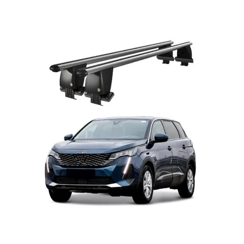 Bare transversale portbagaj auto aluminiu compatibile plafon neted Peugeot 5008 2021-> argintii sau negre Kit-107