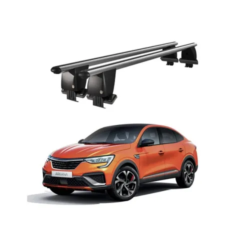 Bare transversale portbagaj auto aluminiu compatibile plafon neted Renault Arkana 2020-> argintii sau negre Kit-105