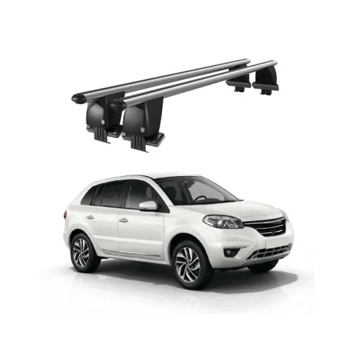 Bare transversale portbagaj auto aluminiu compatibile plafon neted Renault Koleos 2008-2016 argintii sau negre Kit-101