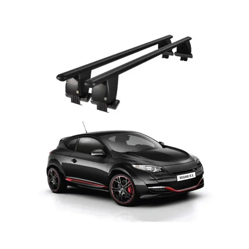 Bare transversale portbagaj auto aluminiu compatibile plafon neted Renault Megane III Sportourer Combi 2009-2016 argintii sau negre Kit-105 — imaginea 2
