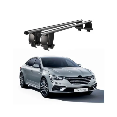 Bare transversale portbagaj auto aluminiu compatibile plafon neted Renault Talisman 2015-> argintii sau negre Kit-101
