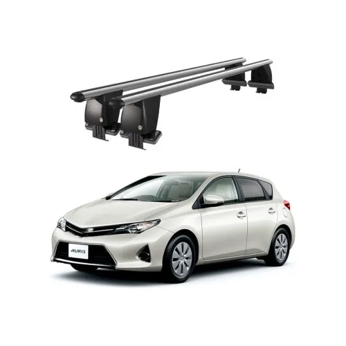 Bare transversale portbagaj auto aluminiu compatibile plafon neted Toyota Auris E180 Touring Sports Combi 2013-2018 argintii sau negre Kit-108