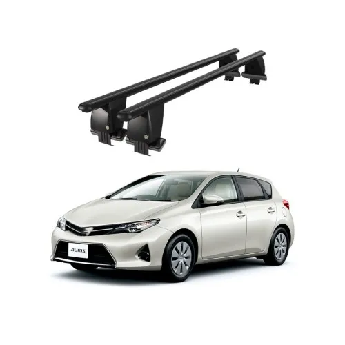 Bare transversale portbagaj auto aluminiu compatibile plafon neted Toyota Auris E180 Touring Sports Combi 2013-2018 argintii sau negre Kit-108 — imaginea 2