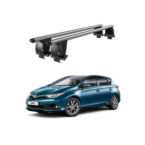 Bare transversale portbagaj auto aluminiu compatibile plafon neted Toyota Auris E210 Hatchback 2018-> argintii sau negre Kit-101