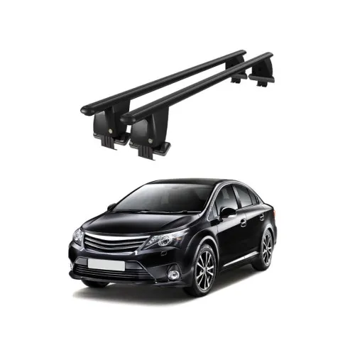 Bare transversale portbagaj auto aluminiu compatibile plafon neted Toyota Avensis T270 2009-2011 argintii sau negre Kit-109 — imaginea 2