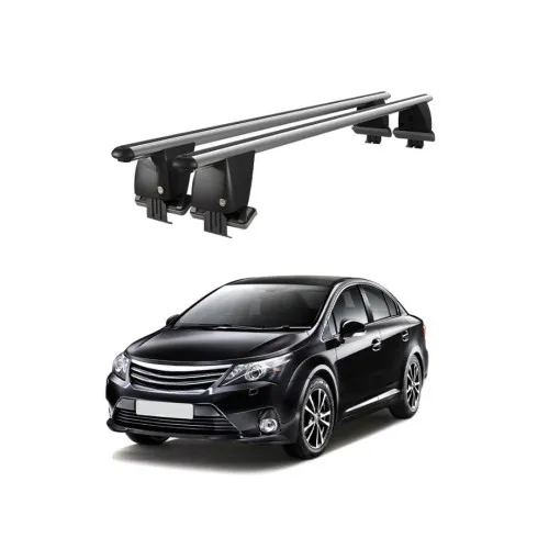 Bare transversale portbagaj auto aluminiu compatibile plafon neted Toyota Avensis T270 2009-2011 argintii sau negre Kit-109