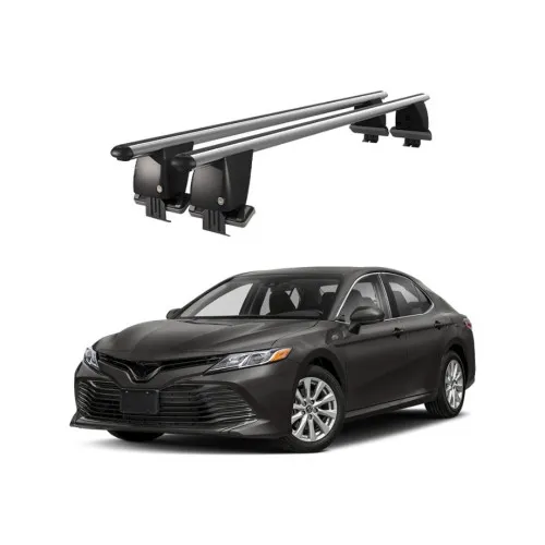Bare transversale portbagaj auto aluminiu compatibile plafon neted Toyota Camry XV70 2017-> argintii sau negre Kit-108