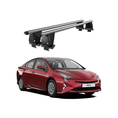 Bare transversale portbagaj auto aluminiu compatibile plafon neted Toyota Prius IV XW50 2015-2018 argintii sau negre Kit-101
