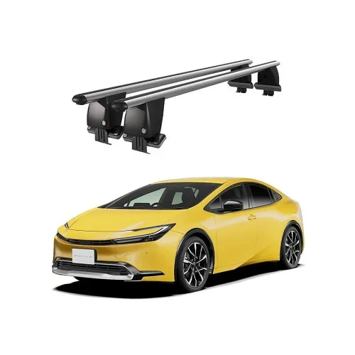 Bare transversale portbagaj auto aluminiu compatibile plafon neted Toyota Prius IV XW50 2018-> argintii sau negre Kit-101