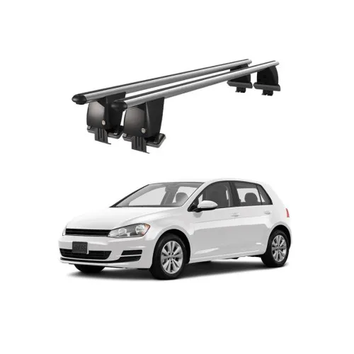 Bare transversale portbagaj auto aluminiu compatibile plafon neted Volkswagen Golf VII 5G 2012-2019 argintii sau negre Kit-109
