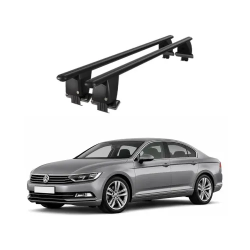 Bare transversale portbagaj auto aluminiu compatibile plafon neted Volkswagen Passat B8 Alltrack 2019-> argintii sau negre Kit-101 — imaginea 2
