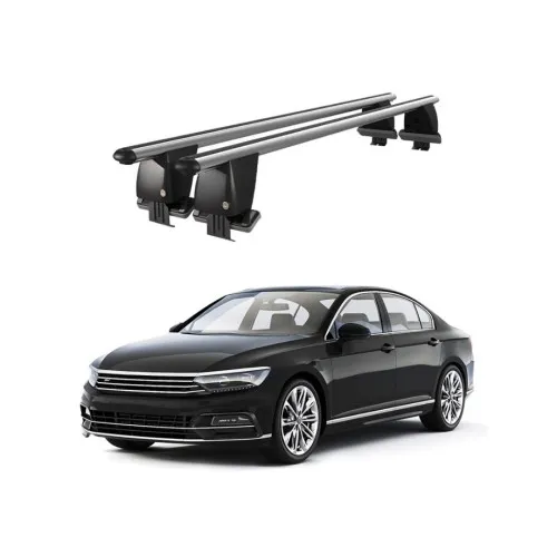 Bare transversale portbagaj auto aluminiu compatibile plafon neted Volkswagen Passat B8 2014-> argintii sau negre Kit-101