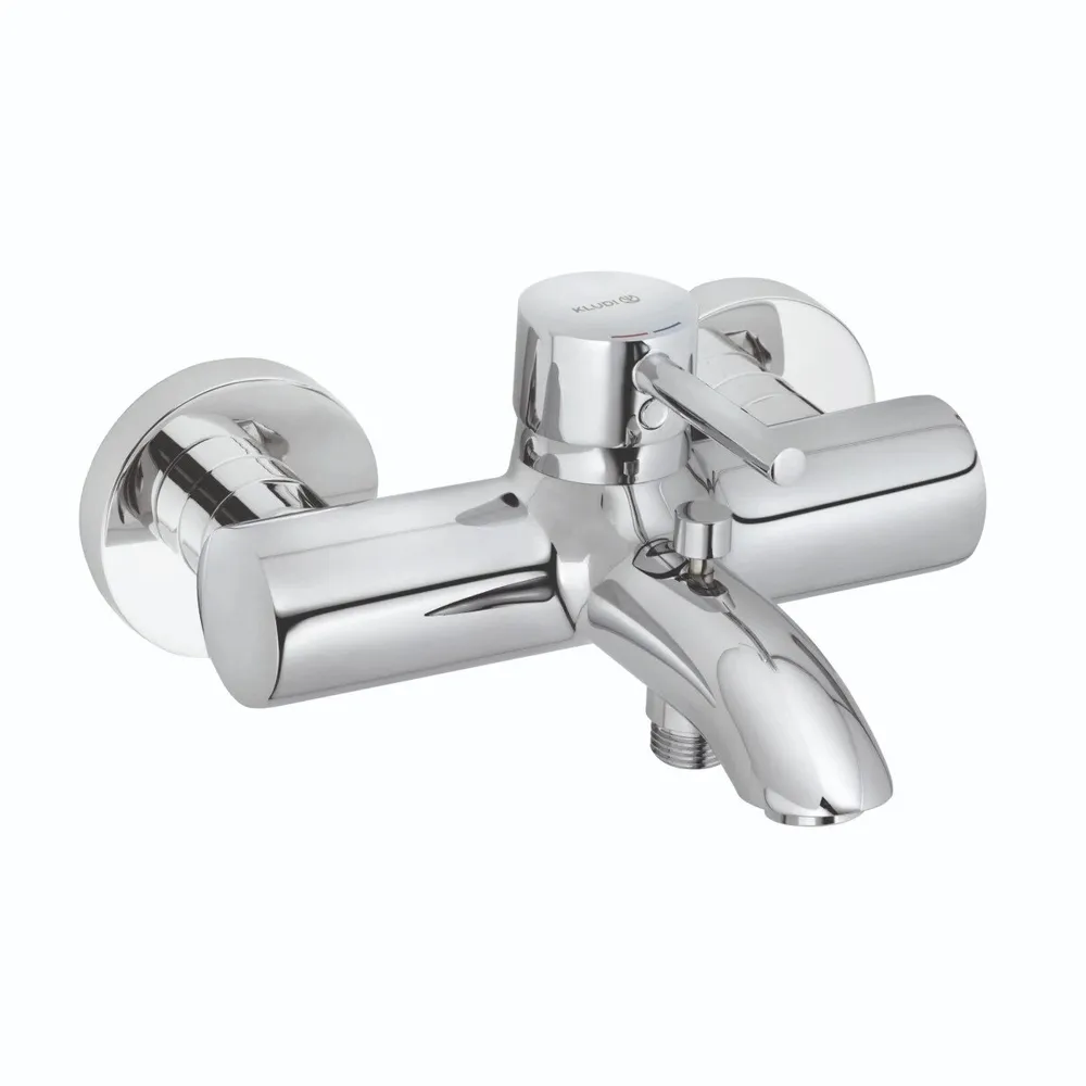 Baterie baie pentru cada / dus, Kludi Bozz 386910576, 20 x 17 x 9.8 cm, montaj aplicat, monocomanda, finisaj cromat