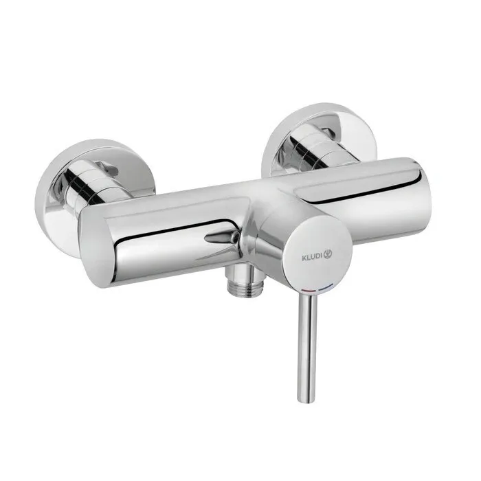 Baterie baie pentru dus, Kludi Bozz 388310576, monocomanda, montaj pe perete, finisaj cromat