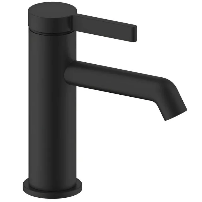 Baterie baie pentru lavoar, Fayans Phoenix-N WQ3W13300160004, montaj stativ, monocomanda, finisaj negru mat