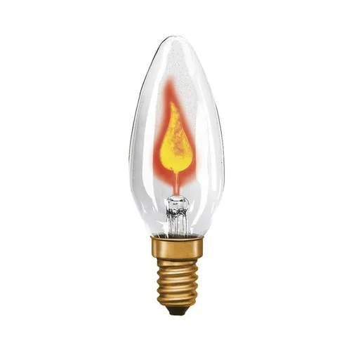 Bec incadescent tip flacara Paulmann E14 3W, glob lumanare clara, durata viata 1.000 h