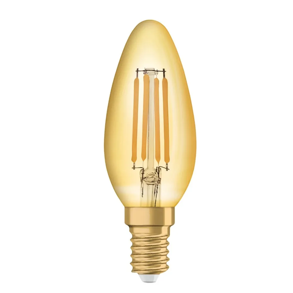 Bec LED decorativ Osram Vintage 1906, 4W, 410lm, lumina calda, E14
