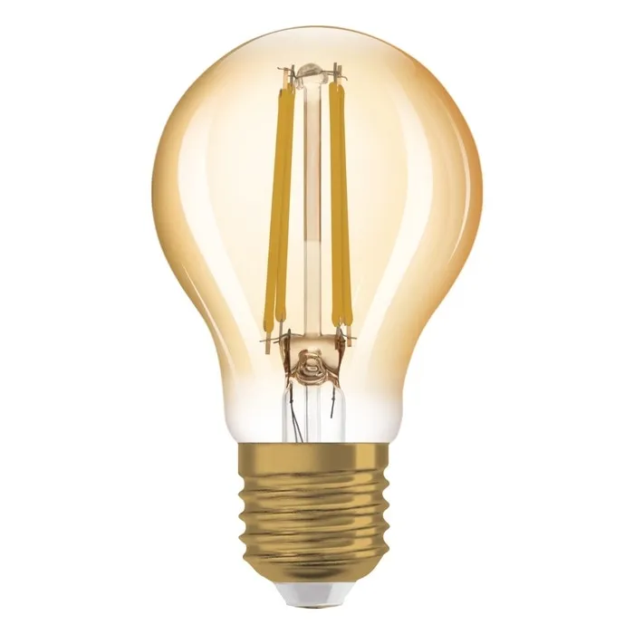 Bec LED decorativ Osram Vintage 1906 Fil Gold clasic A60 E27 6.5 W 650 lm lumina calda 2400 K